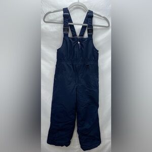 Lands’ End Kids Unisex Navy Blue Snowsuit in Size 6.